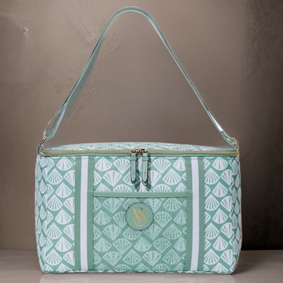 VICTORIA’S SECRET • Seashell Bag Lunch Tote Insulated Cooler Picnic Beach - Picture 2 of 5